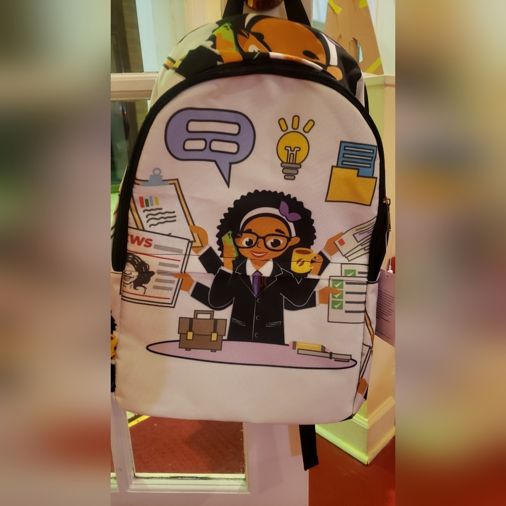 Backpack Girl Power, Future Entrepreneur, Business Woman, STEM Superstar
